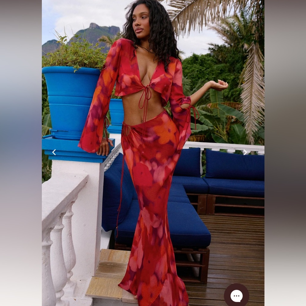 Bydee Floresta Margarida Top + Odessa Maxi Skirt Set NWT Size XS